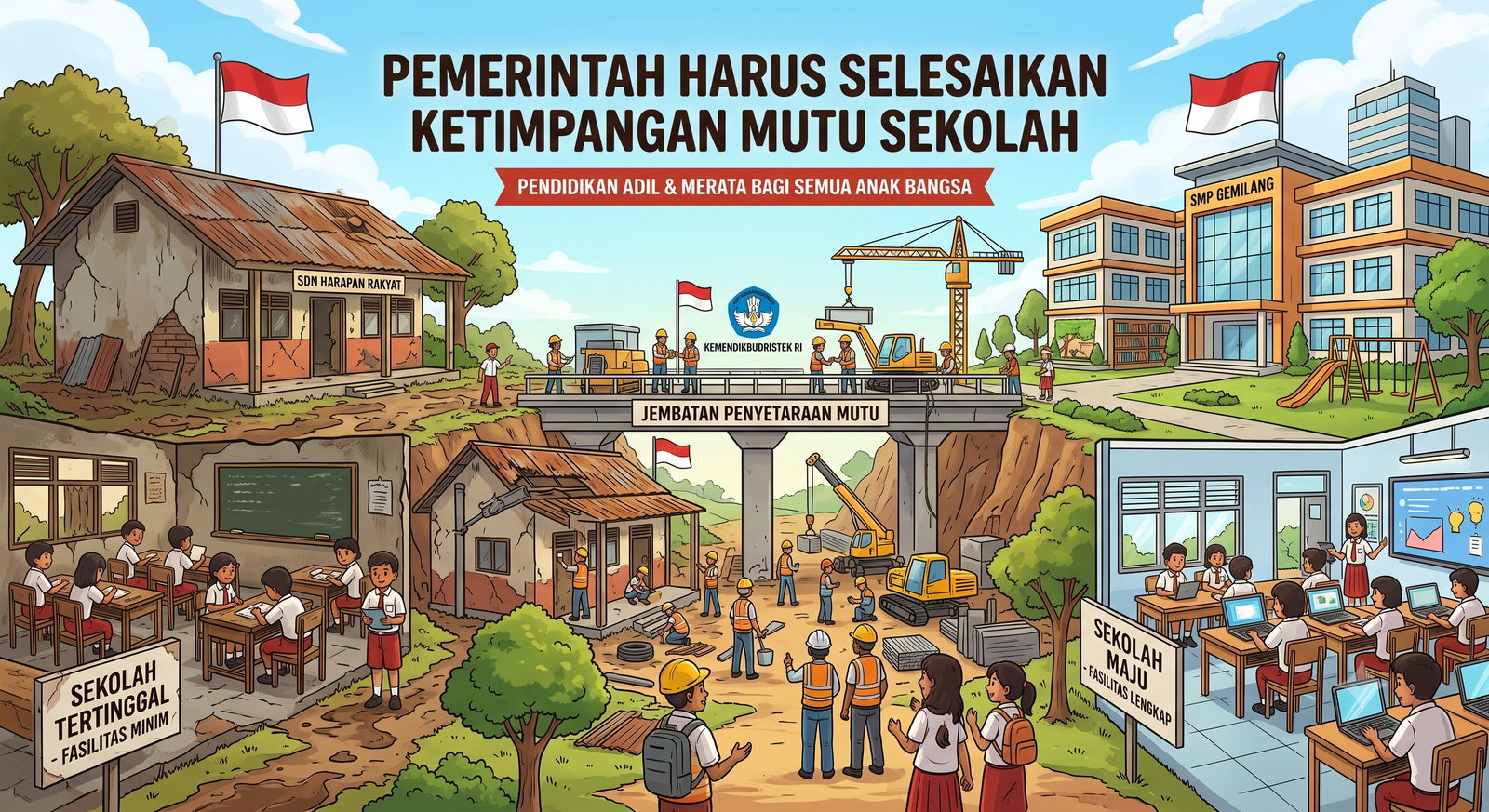 Pemerintah Harus Selesaikan Ketimpangan Mutu Sekolah