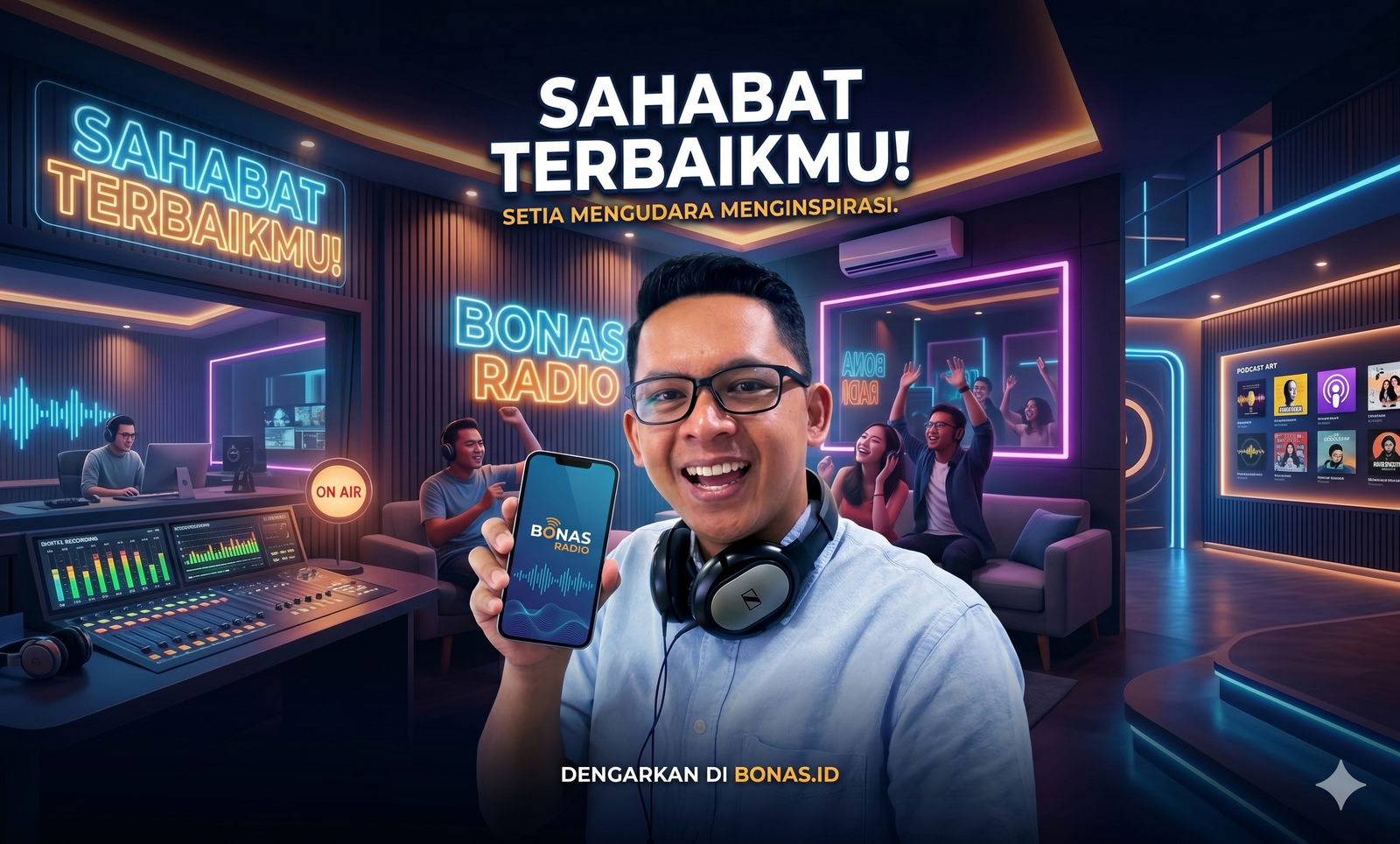 Bonas Radio Menjawab Tantangan Zaman Lewat Siaran Digital